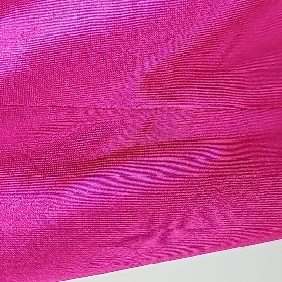 Y2K Barbiecore Pink Sweetheart Bust Faux Fur Trim Mini Bodycon Sexy Party Dress - Picture 8 of 15